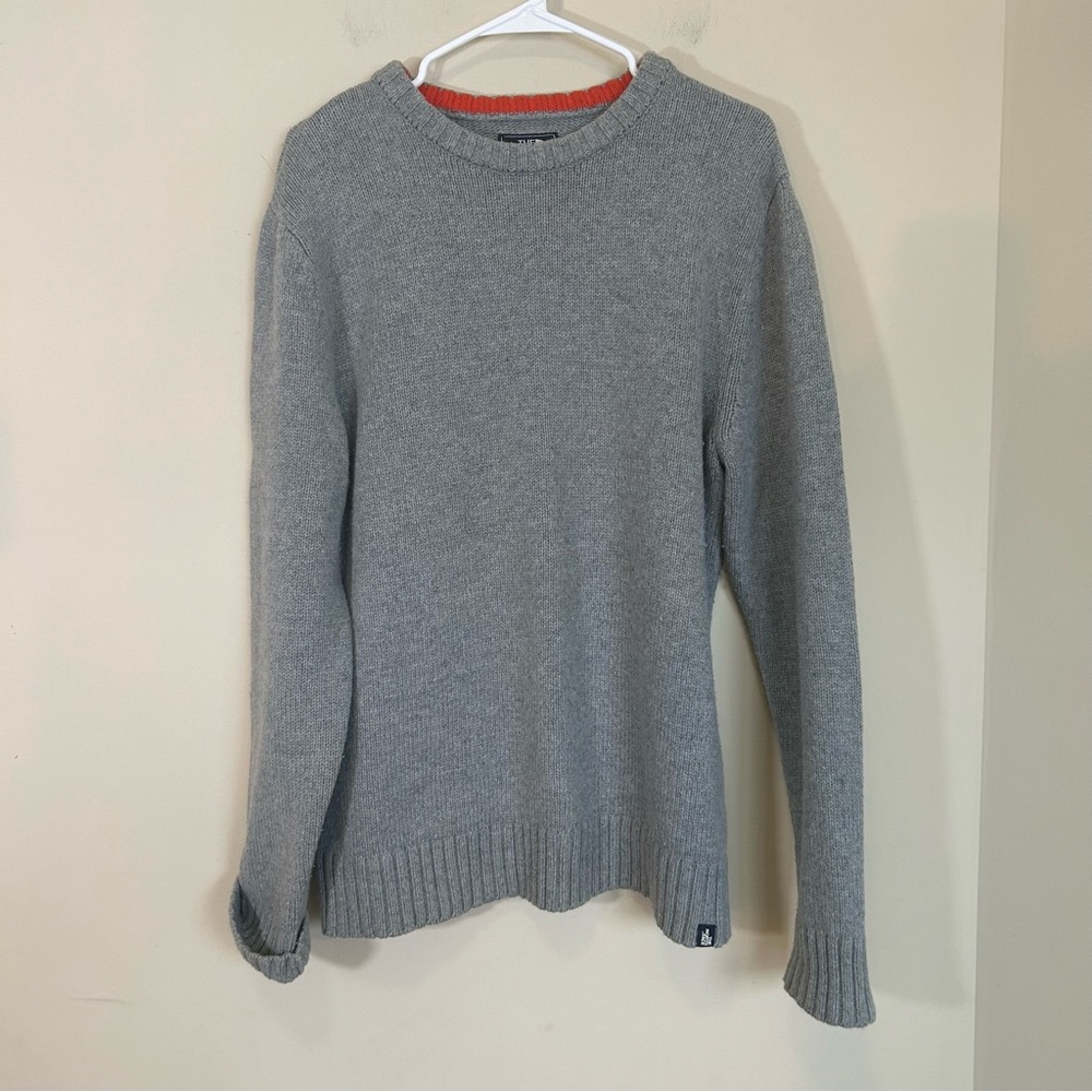 The North Face Sweater Mens Medium Grey Cotton Wool Blend Crew Neck CB52